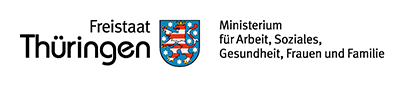 Logo Freistaat Thüringen Ministerium für Arbeit, Soziales, Gesundheit, Frauen und Familie